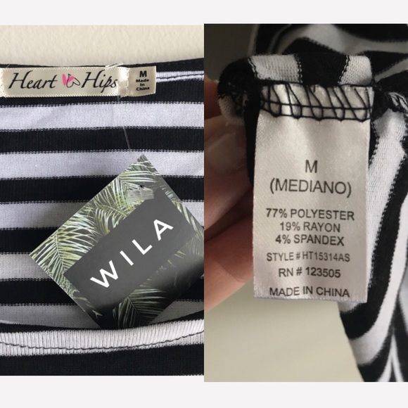 Striped Long Sleeve Top Suede Elbow Patches Girly - Picture 8 of 8