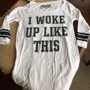 Victoria's Secret "I woke up like this" nightgown