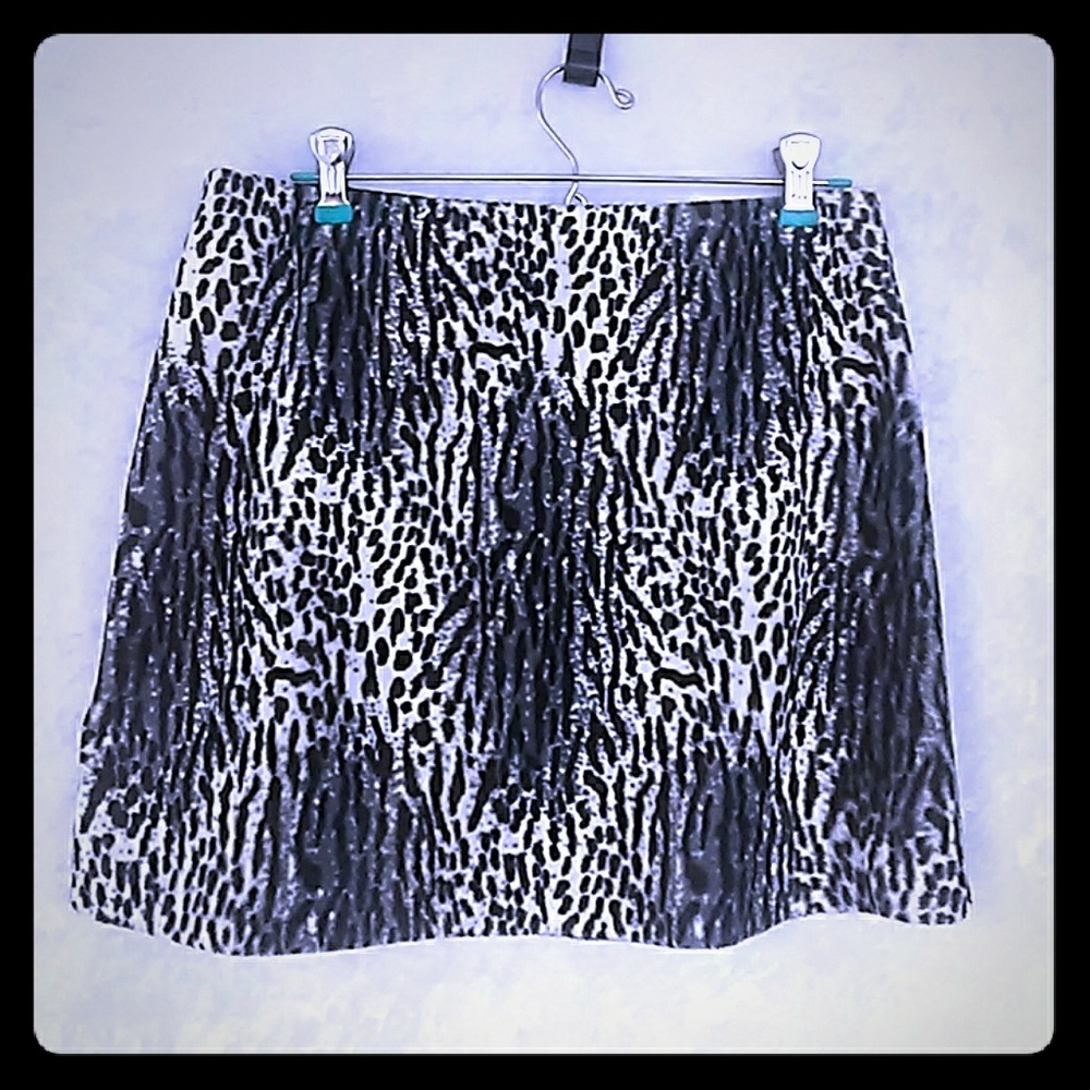 A byer animal print mini skirt