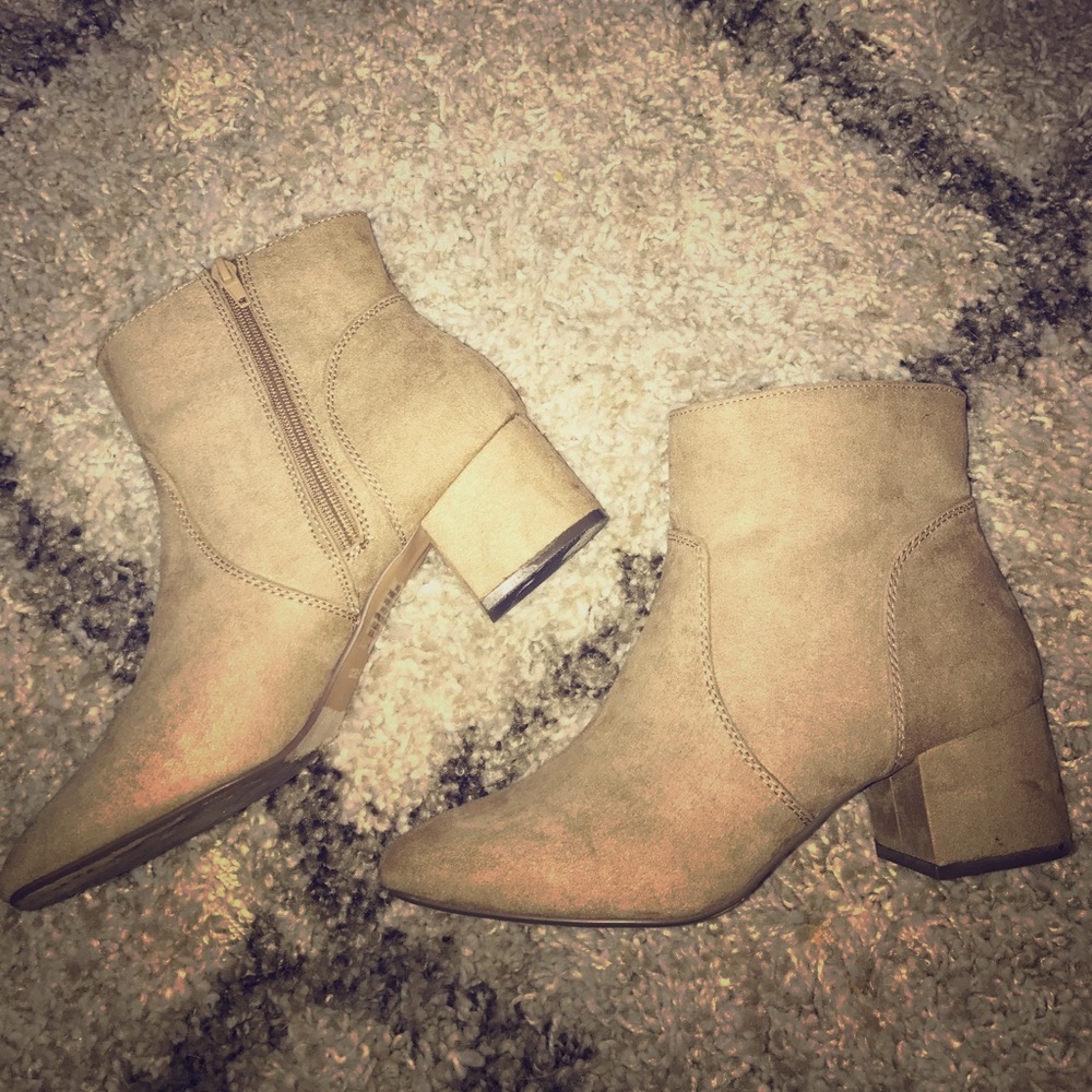 Tan Suede Ankle Boots by Express
