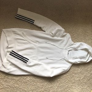 White Adidas Sweatshirt Hoodie