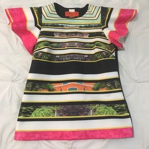 Clover Canyon Ruffle Sleeve Top XS