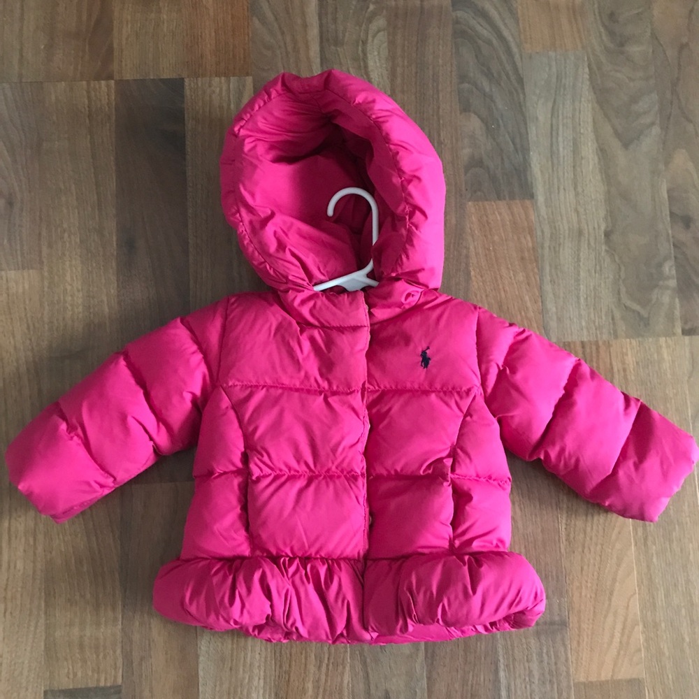 Ralph Lauren Pink Puffer Coat