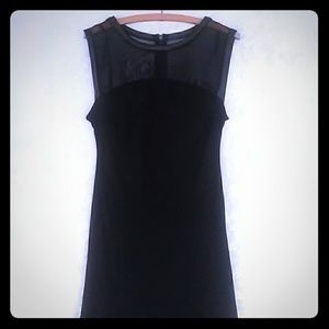 Dressbarn black and black mesh dress
