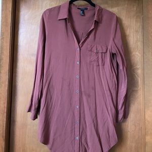 Long button shirt