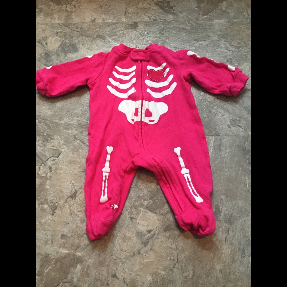 Girl's Skeletal Footsie