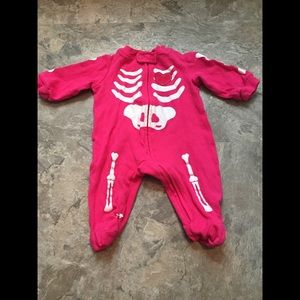 Girl's Skeletal Footsie