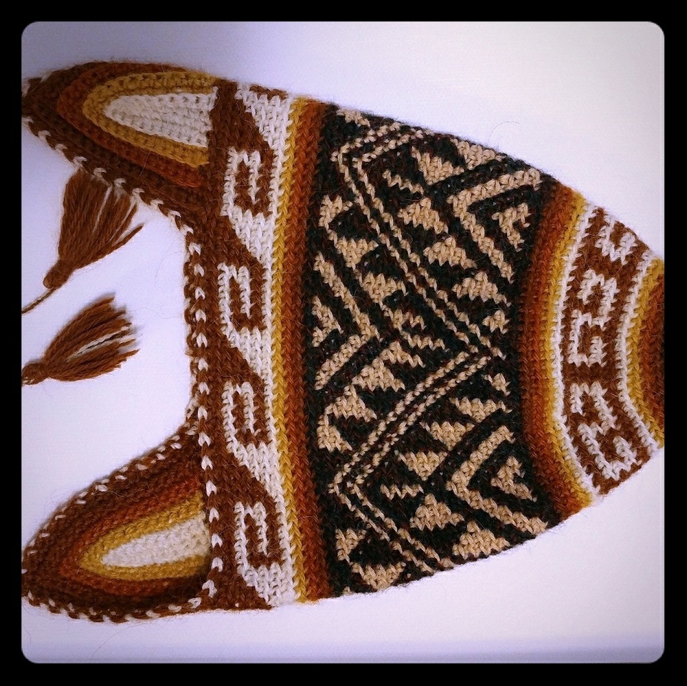 Baby Geometric Mexico Indigenous knitted Beanie