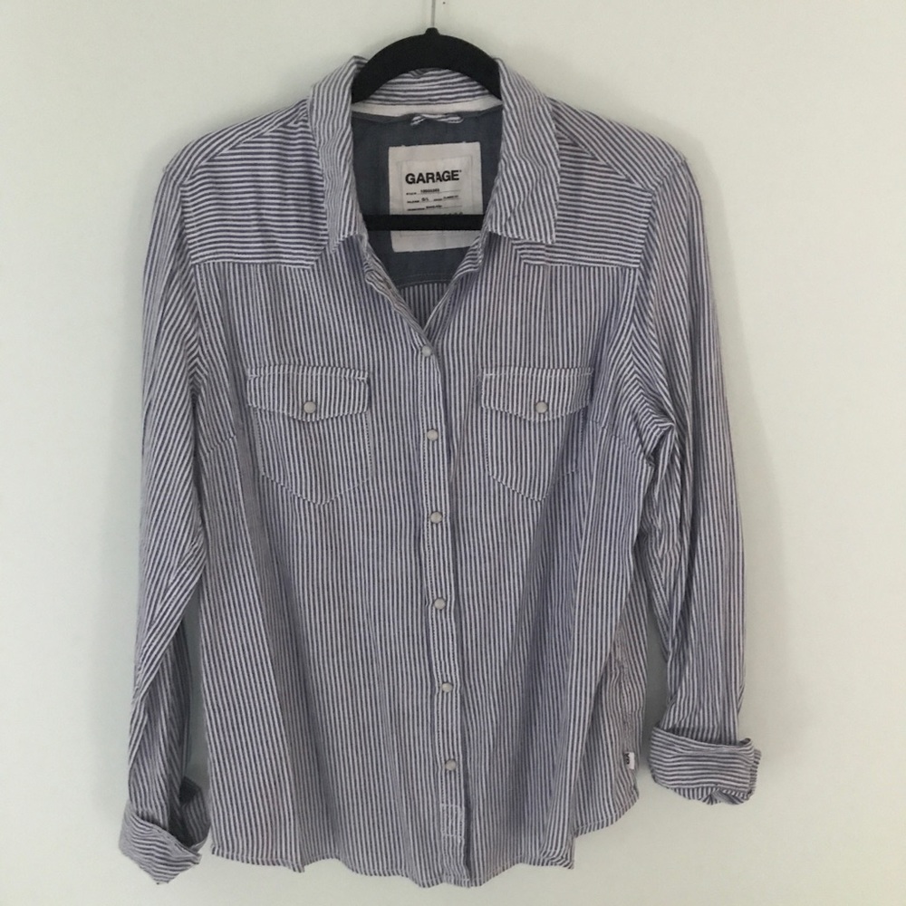Garage Striped Oxford