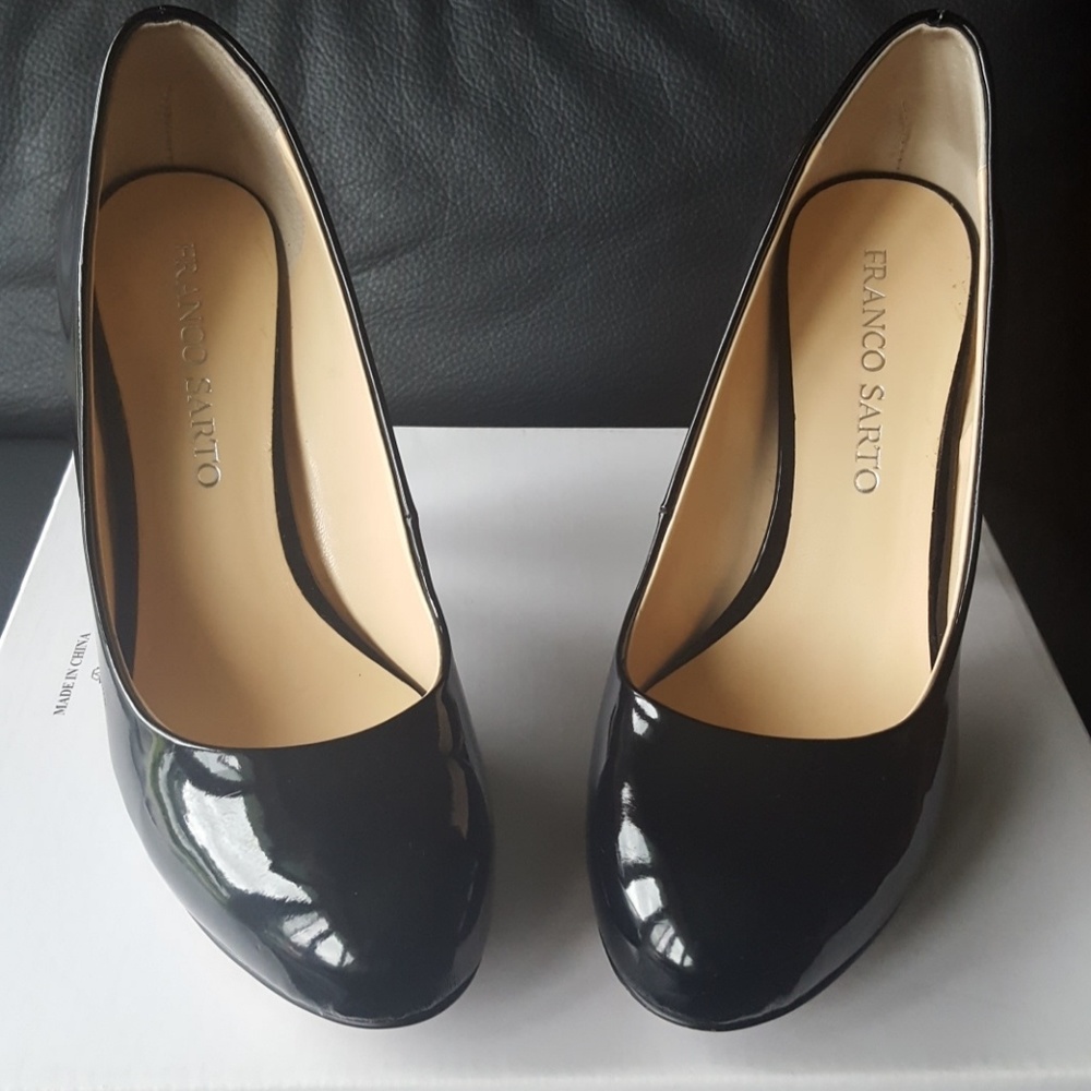 Black Patent Leather Stilettos 4 in