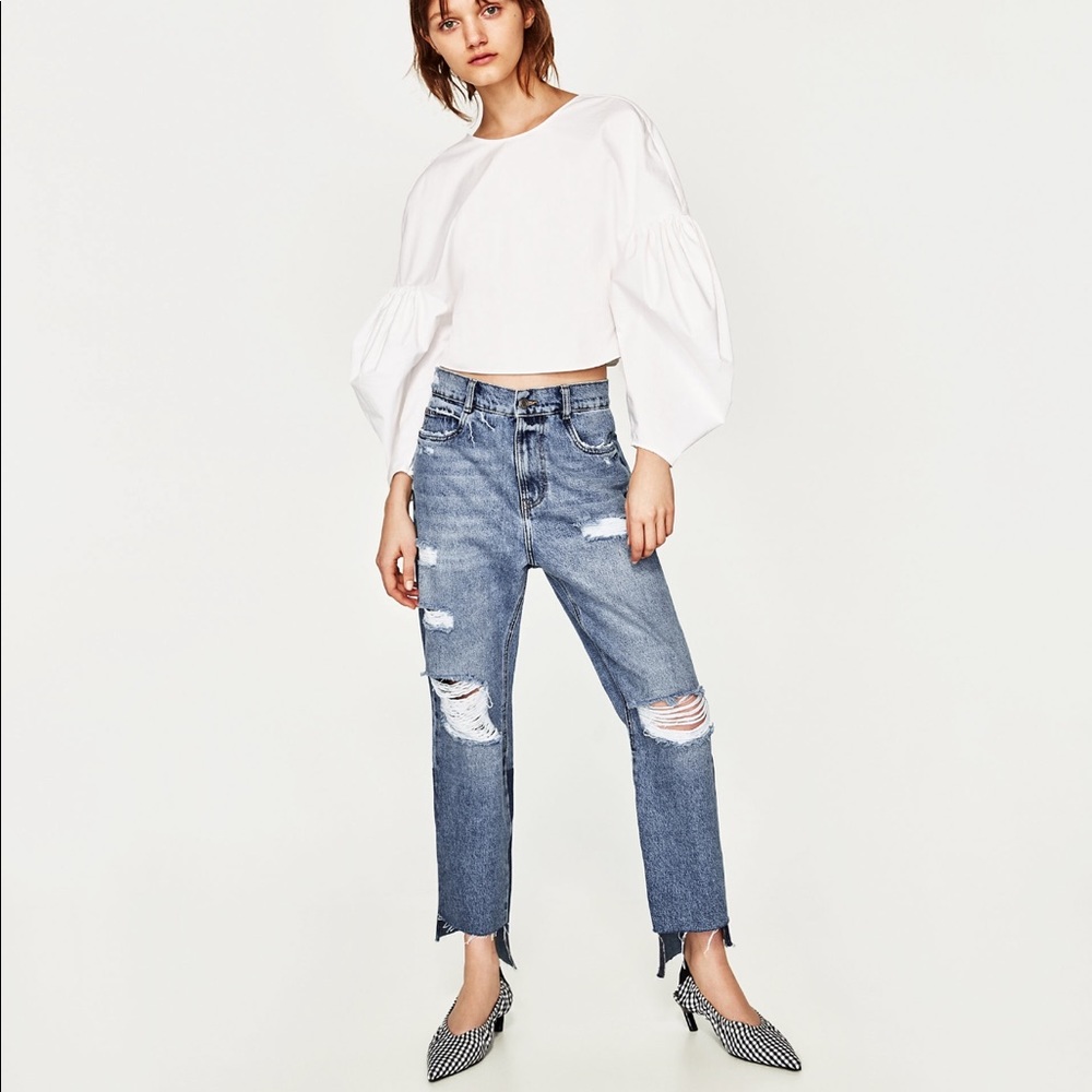Mid-Rise Straight Fit Jeans