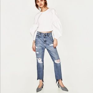 Mid-Rise Straight Fit Jeans