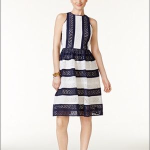 MICHAEL Michael Kors Eyelet-Lace Fit & Flare Dress