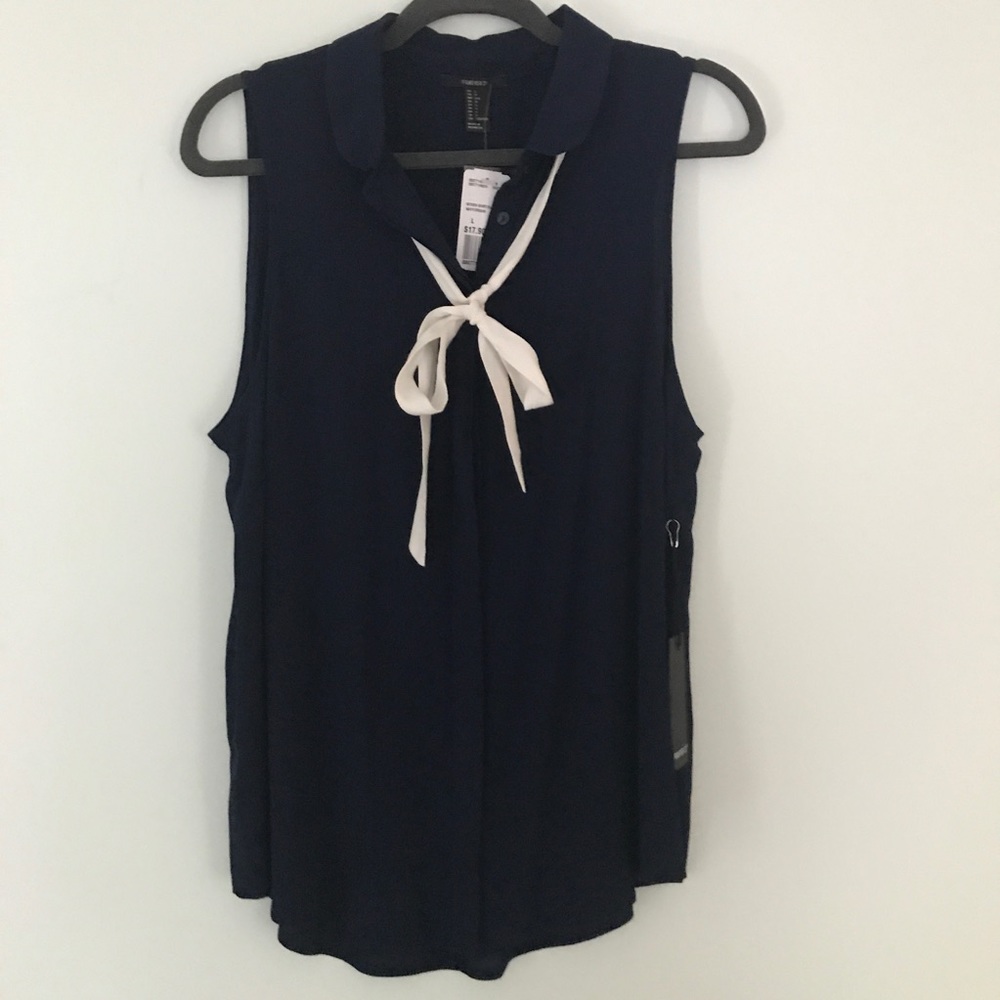 Forever 21 Sleeveless Button Down