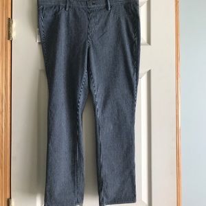 Uniqlo Cropped Leggings Pants Pinstriped size XL