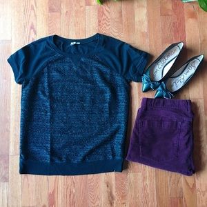 ❗️Final Sale❗️Embellished front tee by Halogen