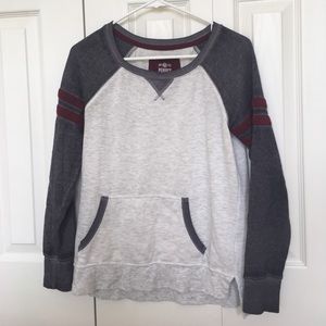 White and Grey Sweatshirt