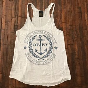 Obey racerback tank top