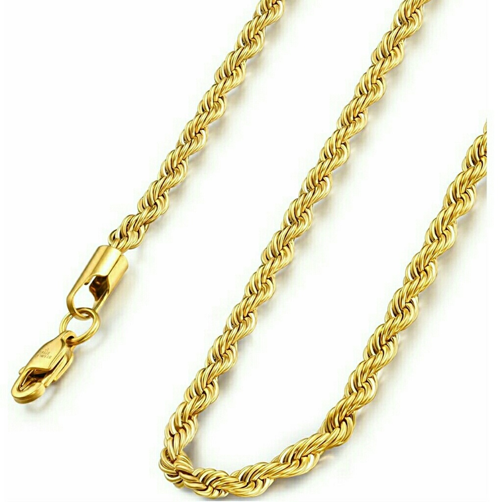 Gold chain necklace