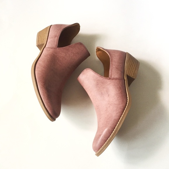 ✨1 left ✨Dusty mauve open side bootie - Picture 4 of 7