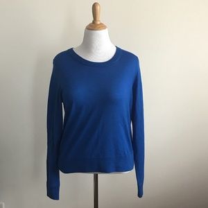 SALE🔥 J. Crew Blue Merino Wool Crew Neck Sweater