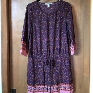 Floral Long Sleeved Dress