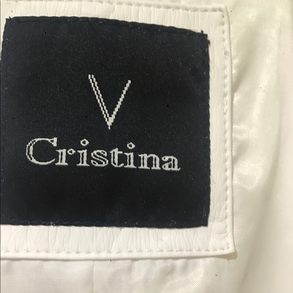 💖SOLD💖Cristina faux leather jacket. Large - Picture 4 of 4