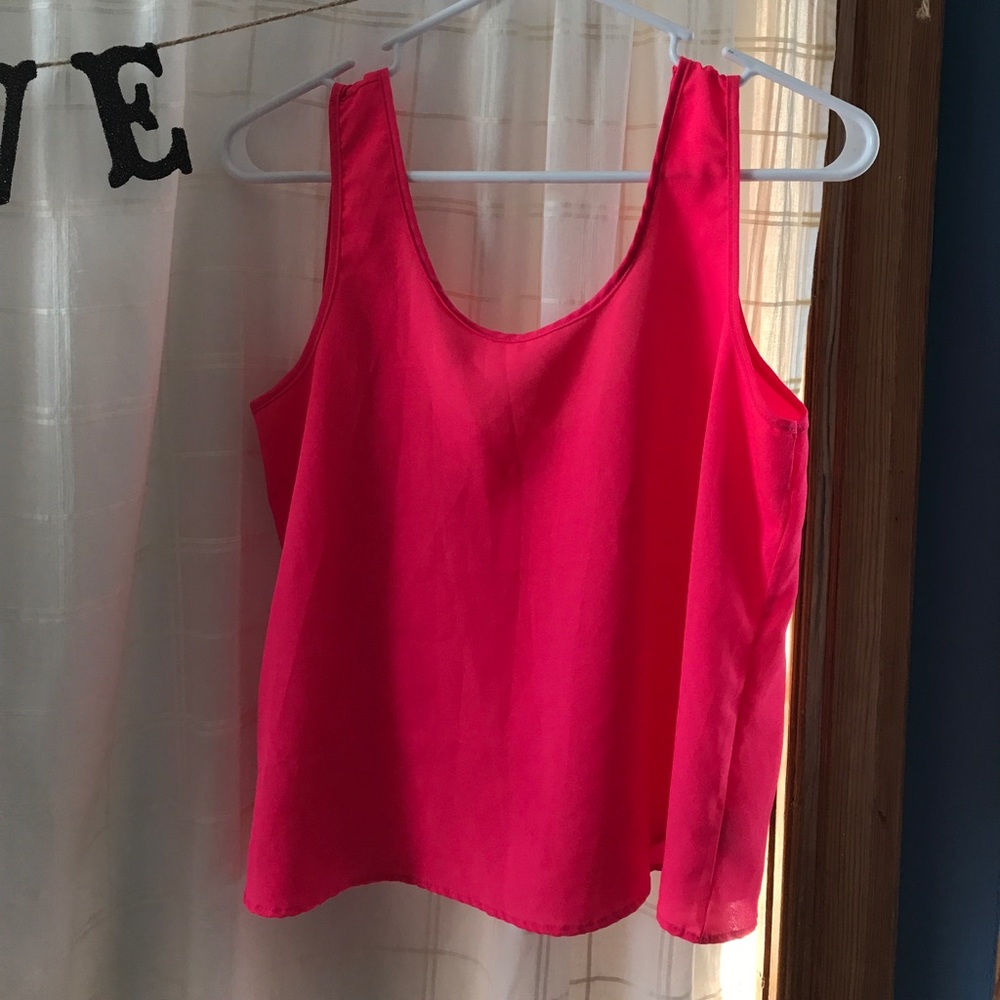 Coral Tank Top Women's One Heart Medium - Picture 6 of 7