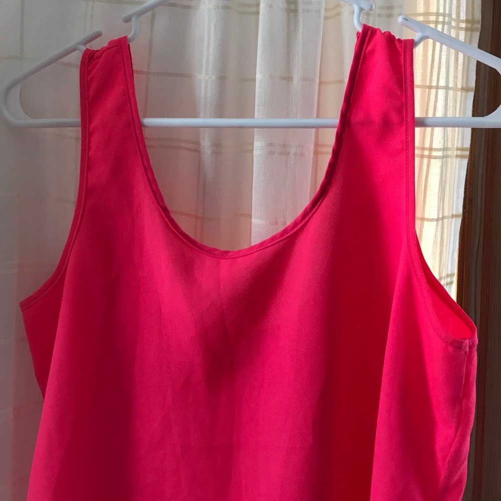 Coral Tank Top Women's One Heart Medium - Picture 7 of 7