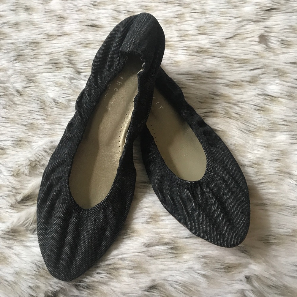 Theory Denim Blue Flats