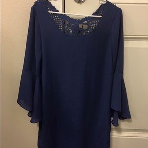 Francesca's mini blue dress