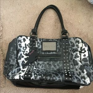 Betsey Johnson large leopard print handbag!