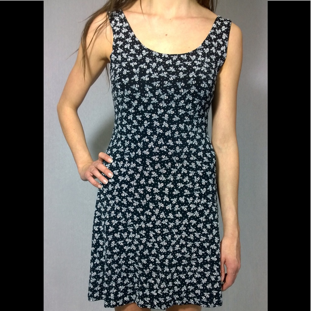 All That Jazz, Black & White, Small, Floral Dress