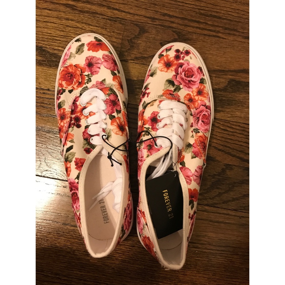 Forever 21 Floral Sneakers