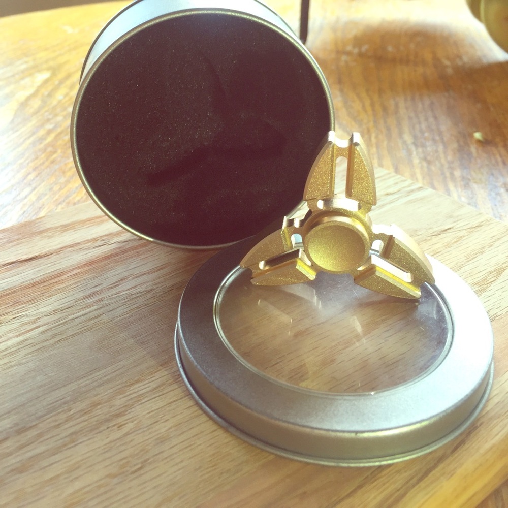 Golden fidget spinner