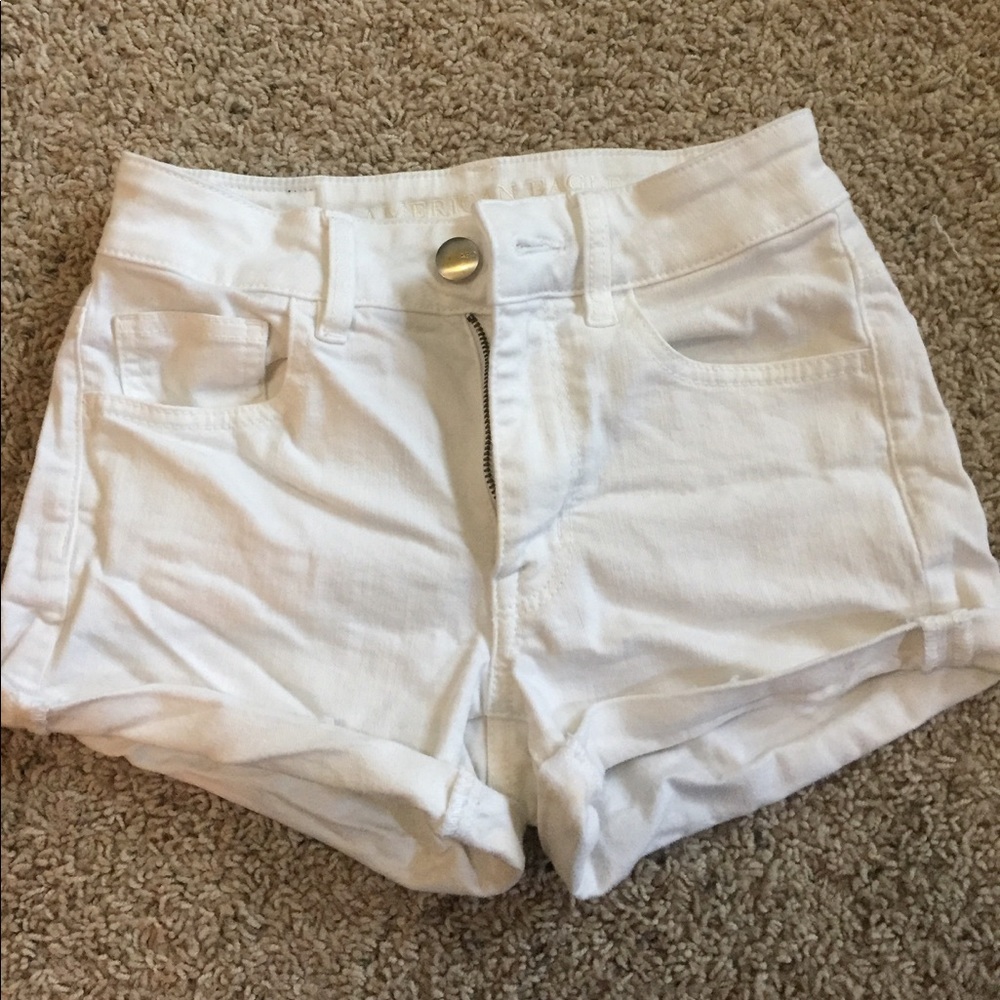 White American Eagle denim shorts