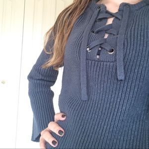 Pacsun🌟 Lace-up Knit Top