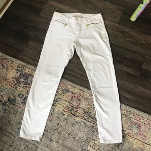 Great condition Michael Kors "Skinny" white jeans