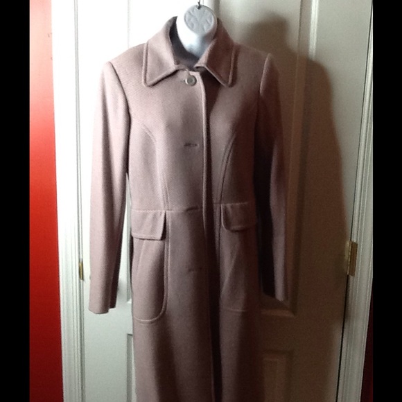 DKNY Pink and gray wool  structured Coat UNWORN - Picture 1 of 7