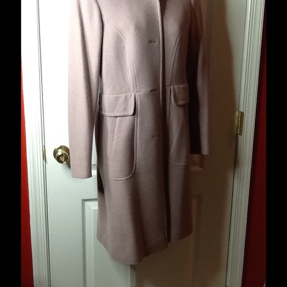 DKNY Pink and gray wool  structured Coat UNWORN - Picture 2 of 7