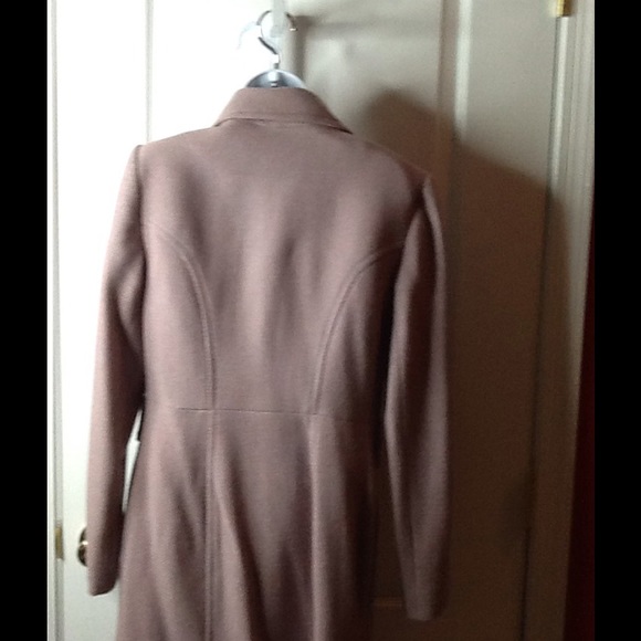 DKNY Pink and gray wool  structured Coat UNWORN - Picture 4 of 7
