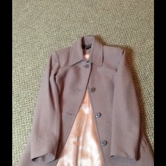 DKNY Pink and gray wool  structured Coat UNWORN - Picture 5 of 7