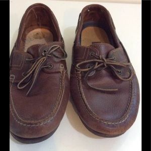 Timberland slip on loafers boat brown size 12M