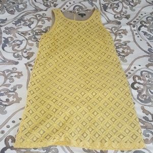 Yellow and nude dress