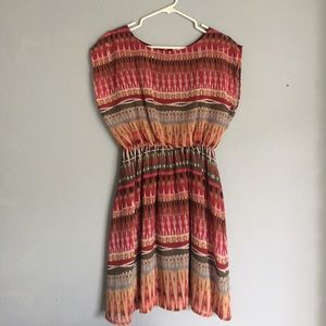 Super Cute Fall Tribal Print/Boho Dress