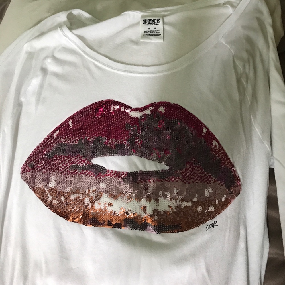 Pink very thin long sleeve shirt