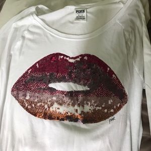 Pink very thin long sleeve shirt