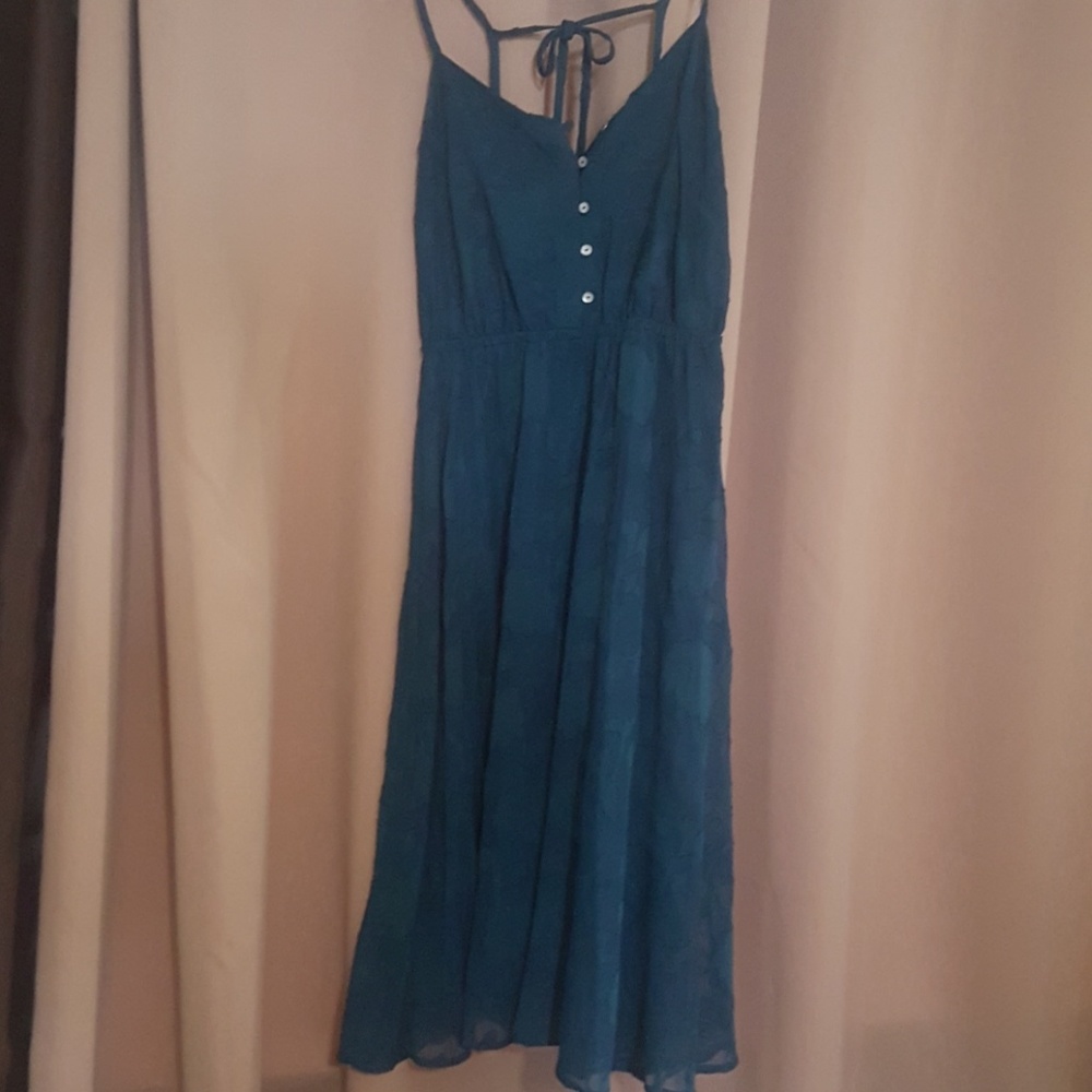 Teal Flowy Dress