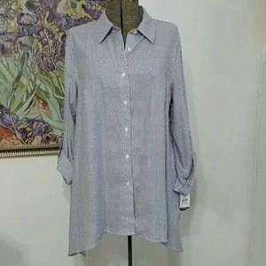 ZAC&RACHEL PINSTRIPE button down