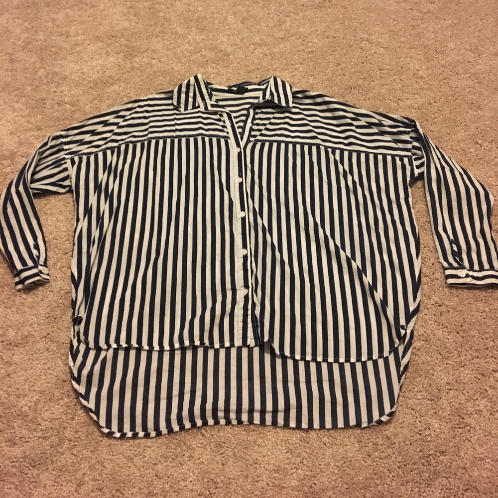 Striped boxy top
